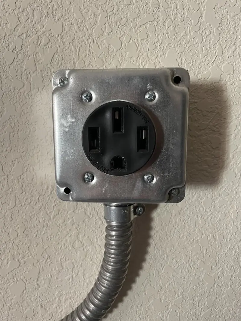 NEMA 14-50 outlet installed for Electrical Panel Upgrade in Wedgefield